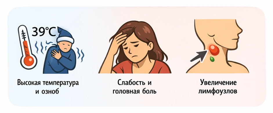 Симптомы бактериальной инфекции, которые проявляются при гнойном бурсите