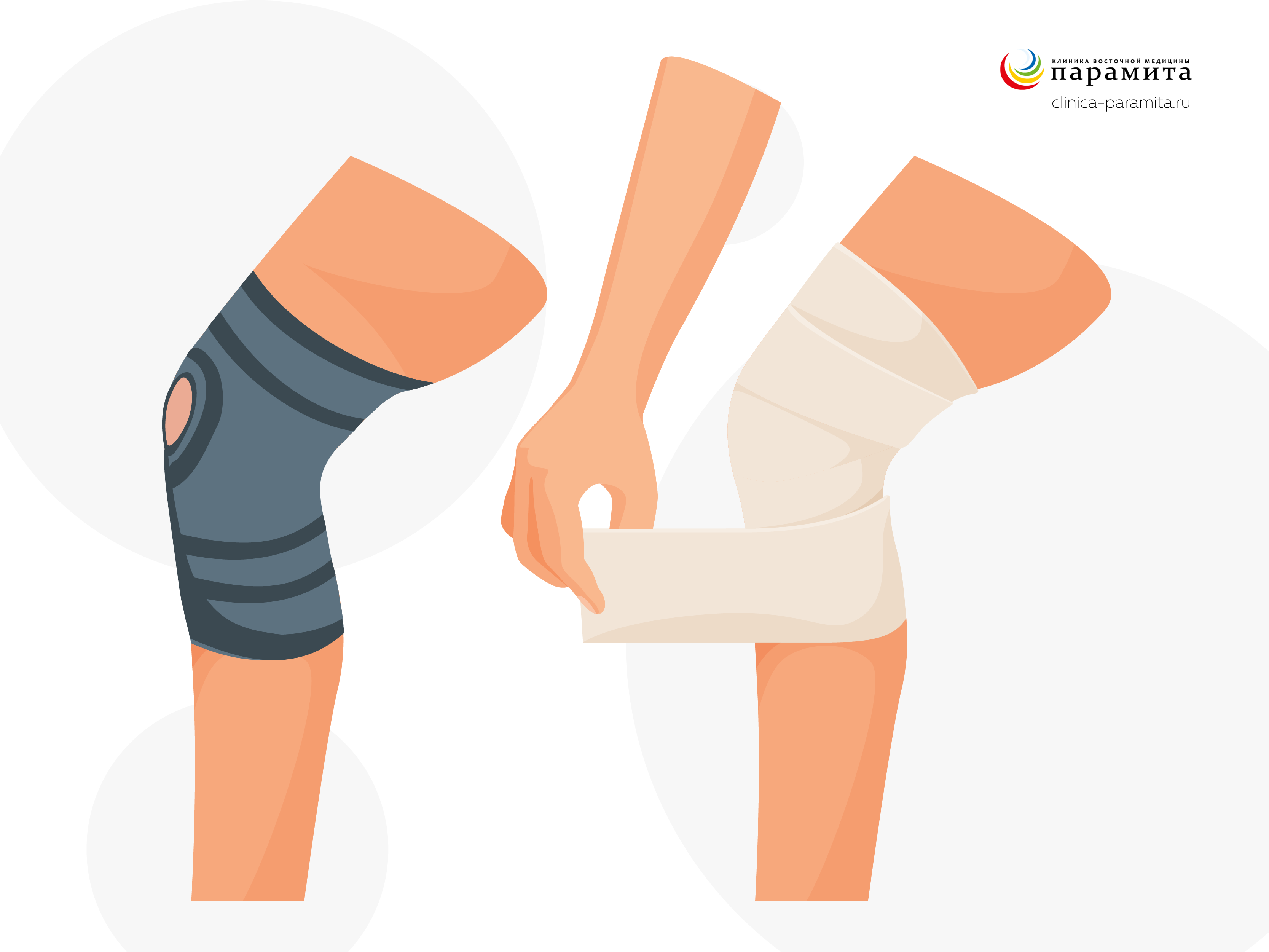Фиксация коленного сустава при болях и хрусте