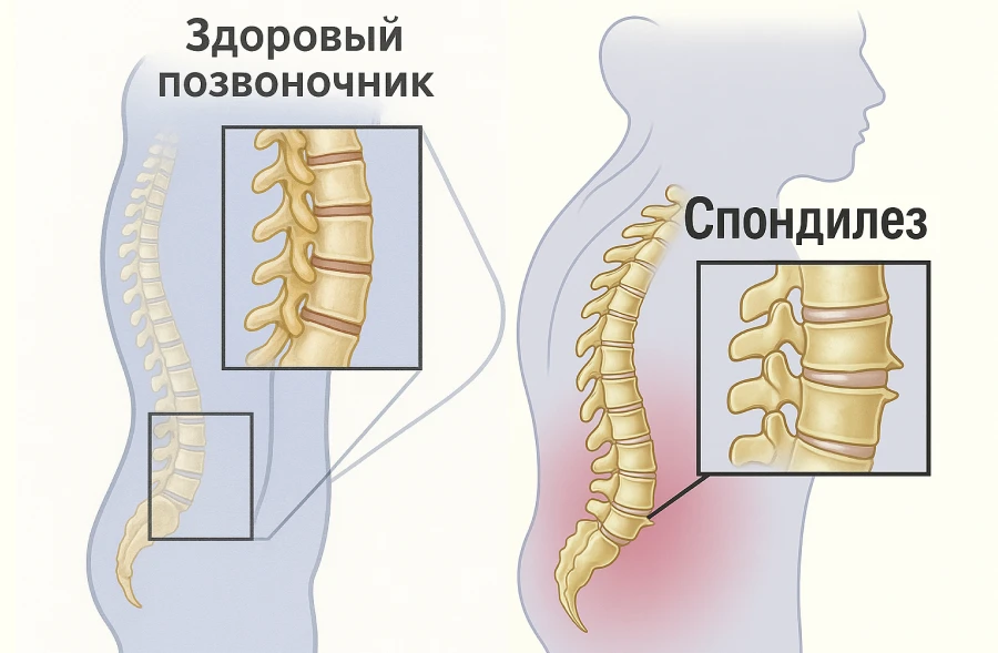 Изменения позвоночника при спондилезе поясничного отдела