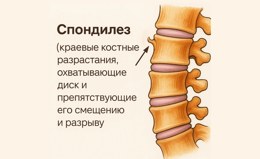 Костные разрастания при спондилезе поясницы