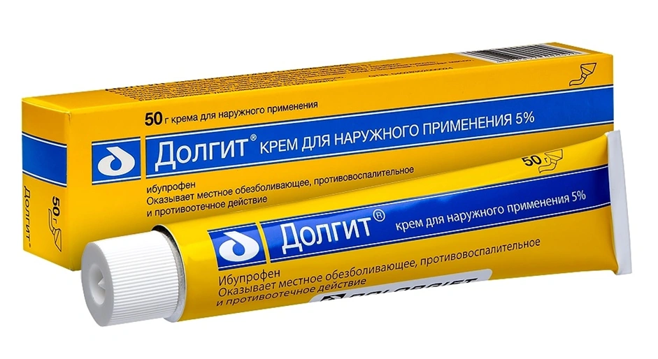 Крем от бурсита на основе ибупрофена (Долгит крем)