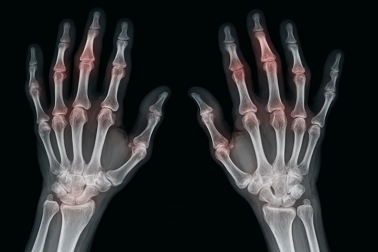 Рентген кистей рук при ревматоидном артрите