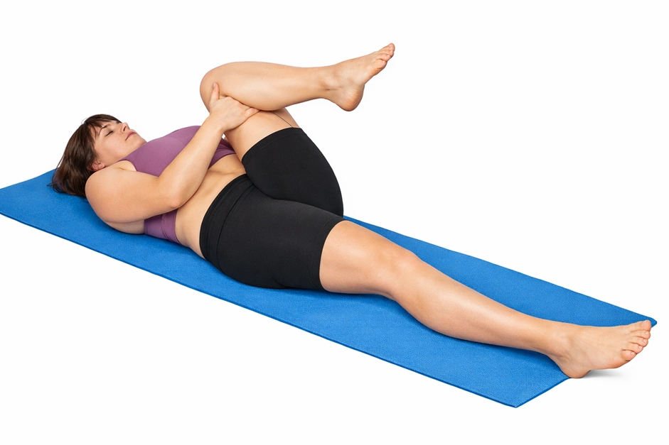 Выполнение растяжки мышц задней поверхности бедра