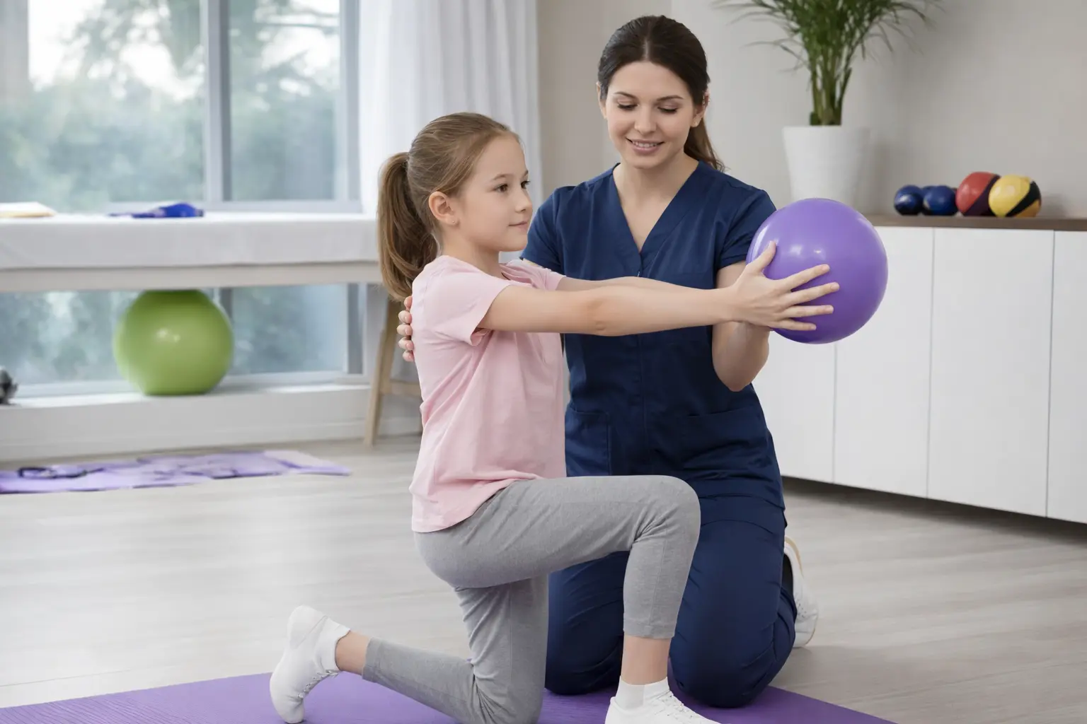 Занятия лечебной гимнастикой при ювенильном артрите у ребёнка