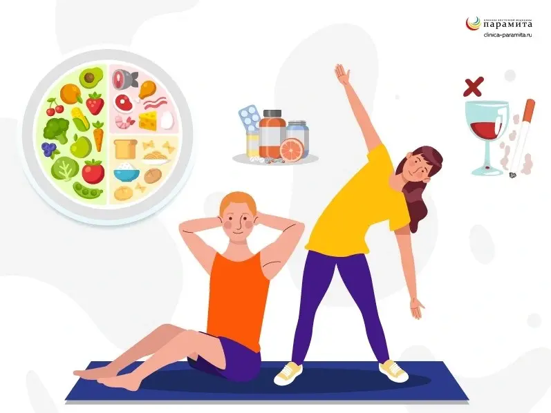 Здоровое питание и физическая активность при лечении РА